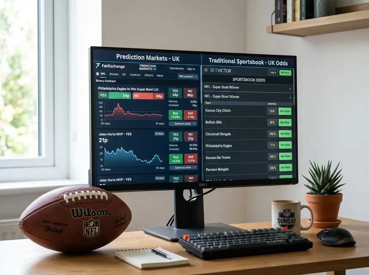NFL Prediction Markets vs Sportsbooks: What UK Bettors Should Know